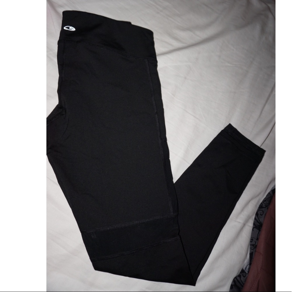 Black with mesh leggings